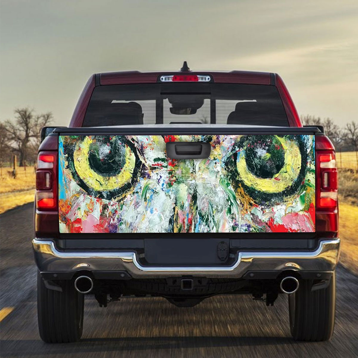 Mystic Owl Truck Bed Decal