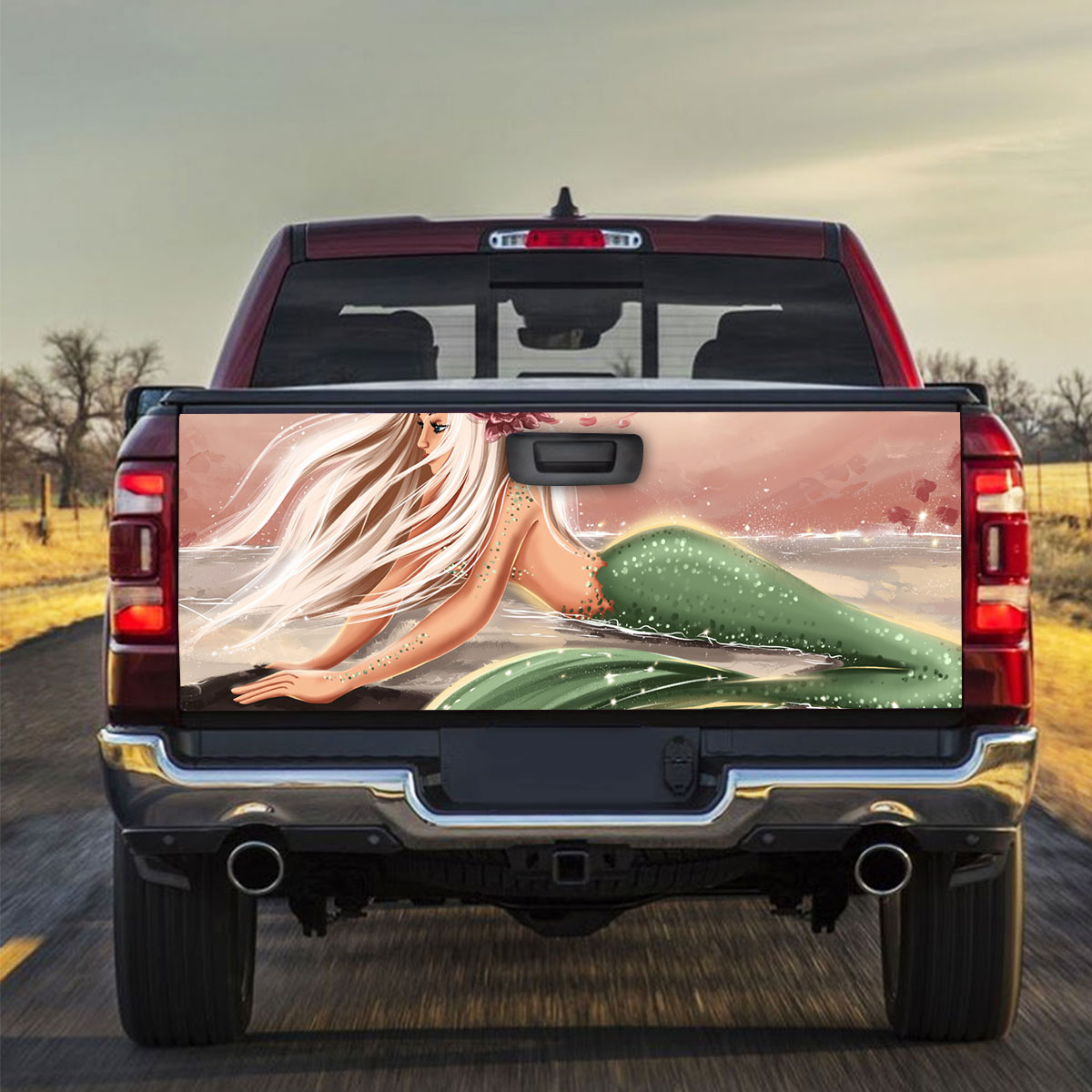 Ocean Mermaid Truck Bed Decal