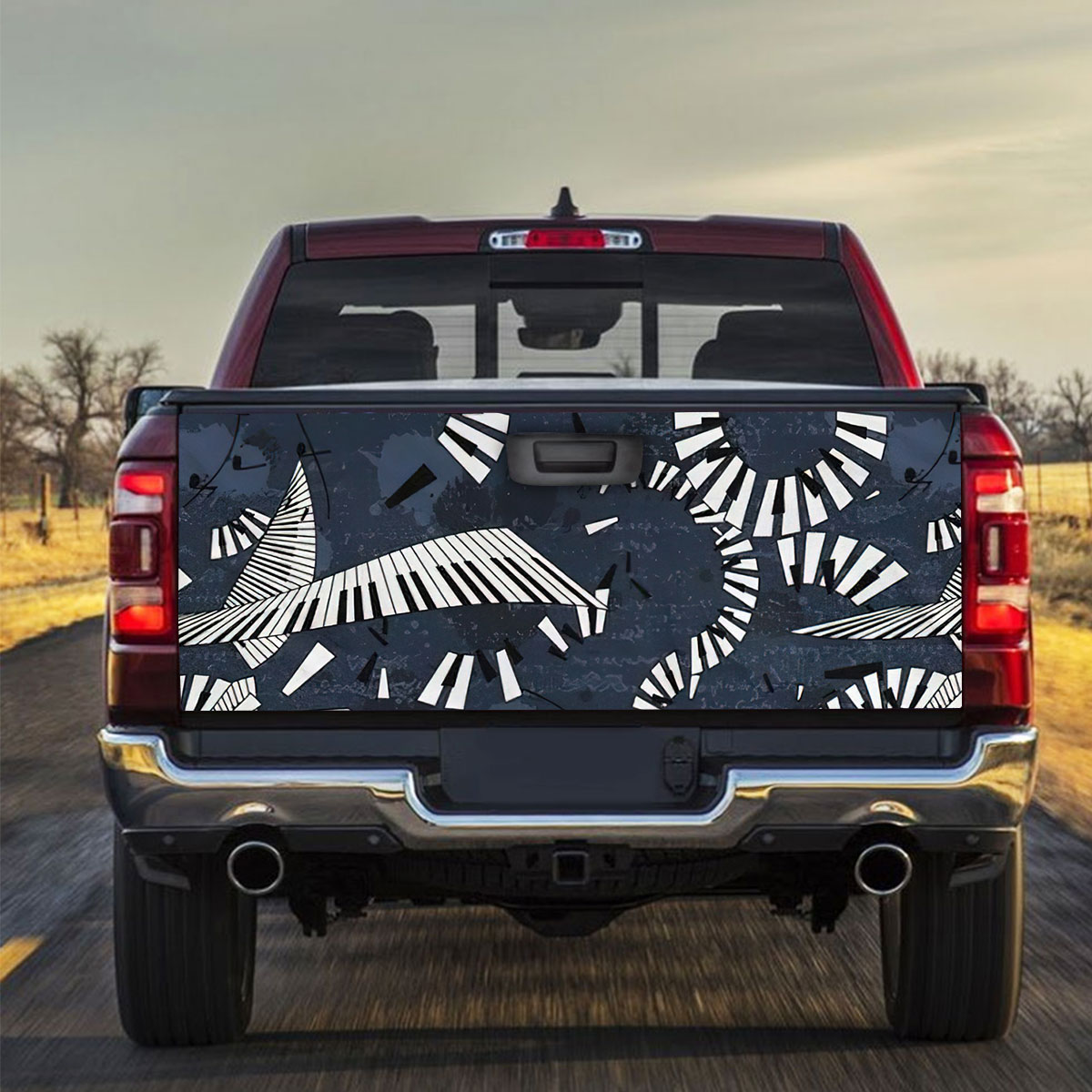 Piano Black Truck Bed Decal
