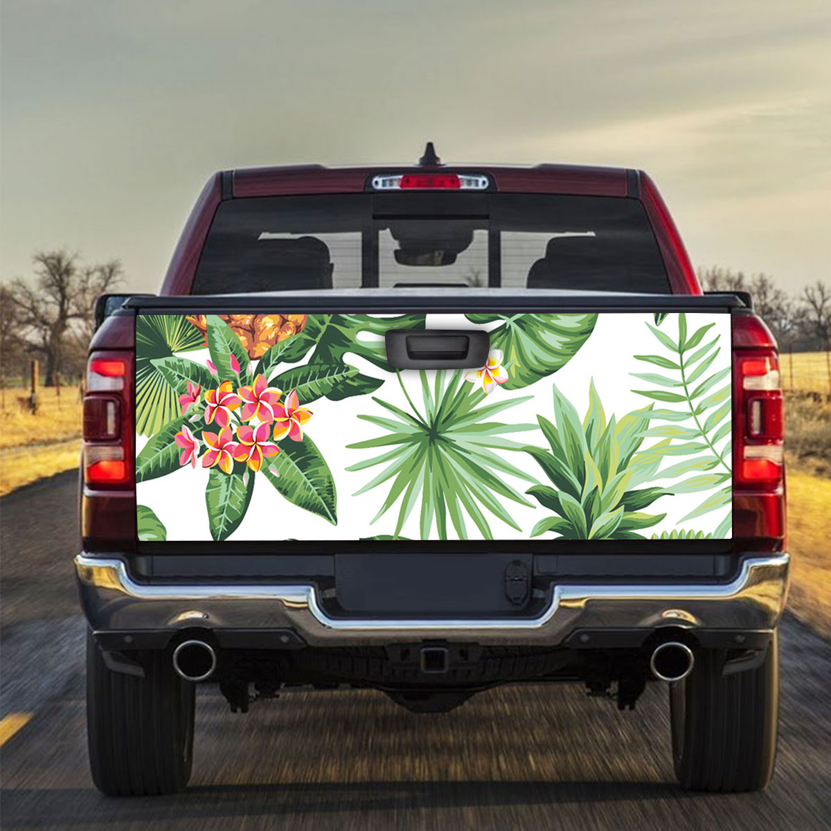 Pineapple Tropical Truck Bed Decal