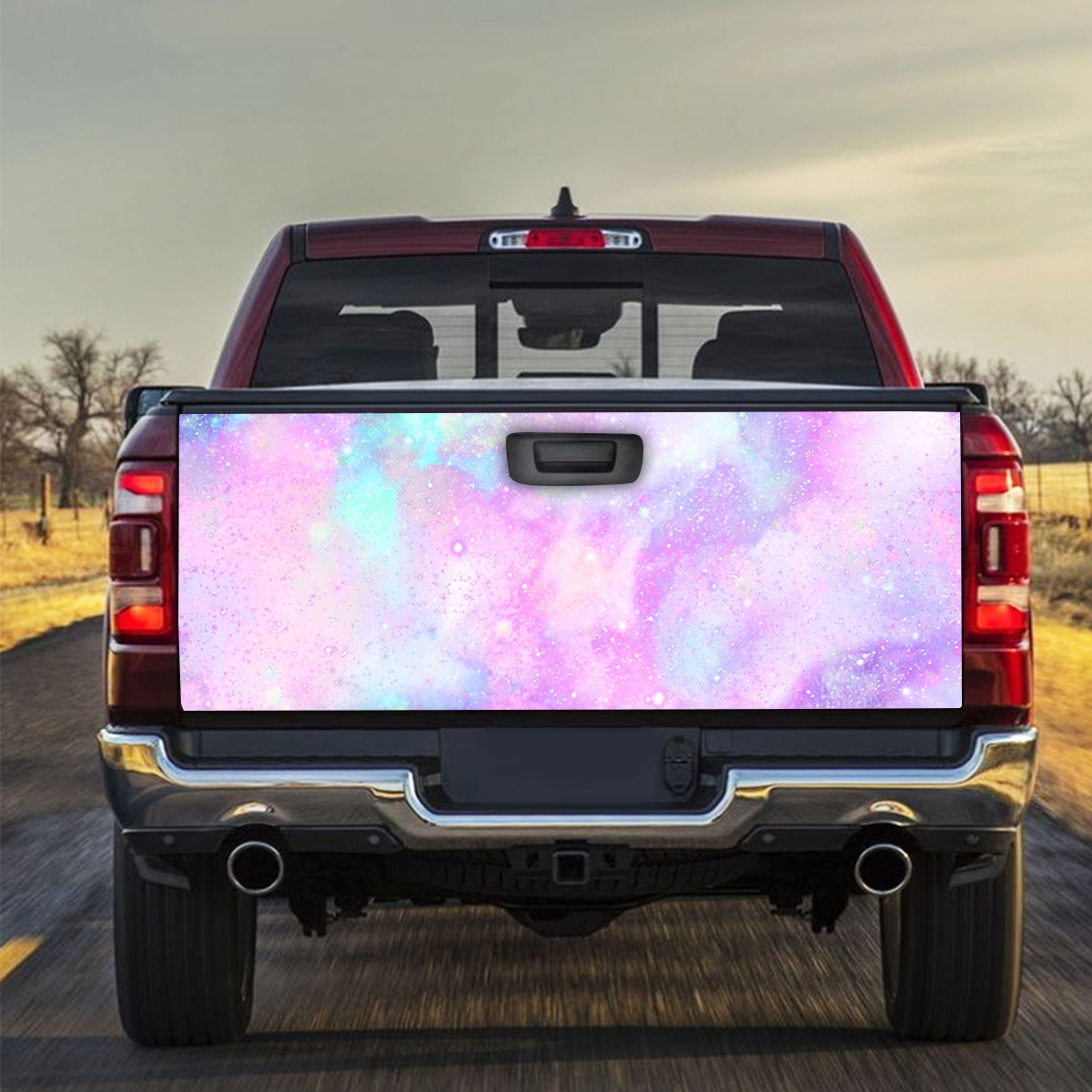 Pink Galaxy Truck Bed Decal