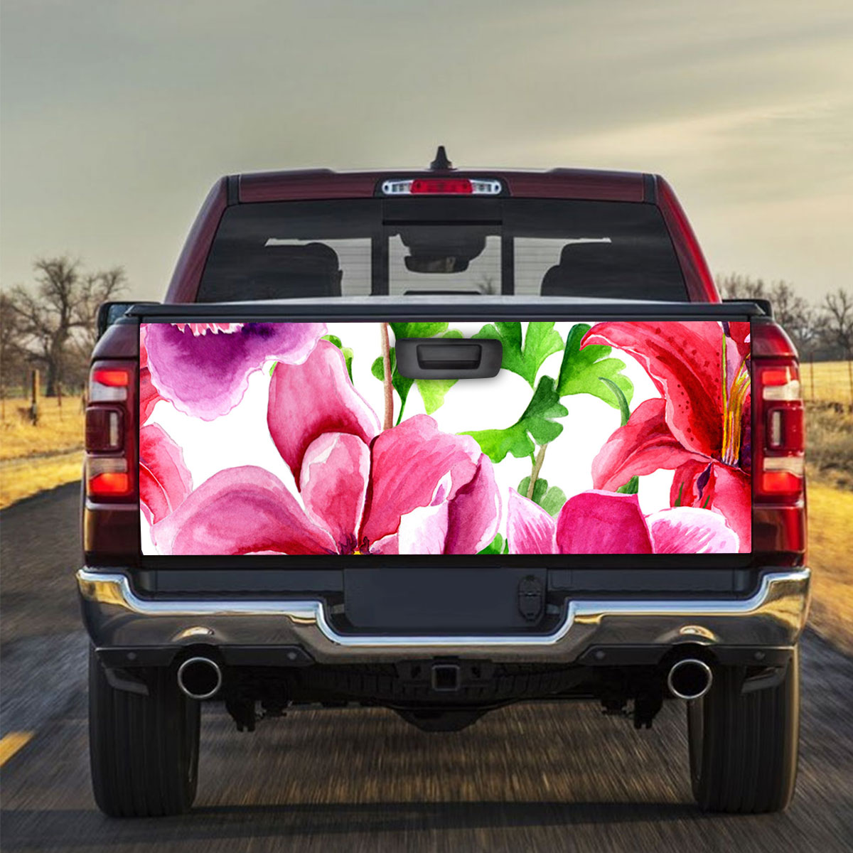 Purple Orchid Truck Bed Decal
