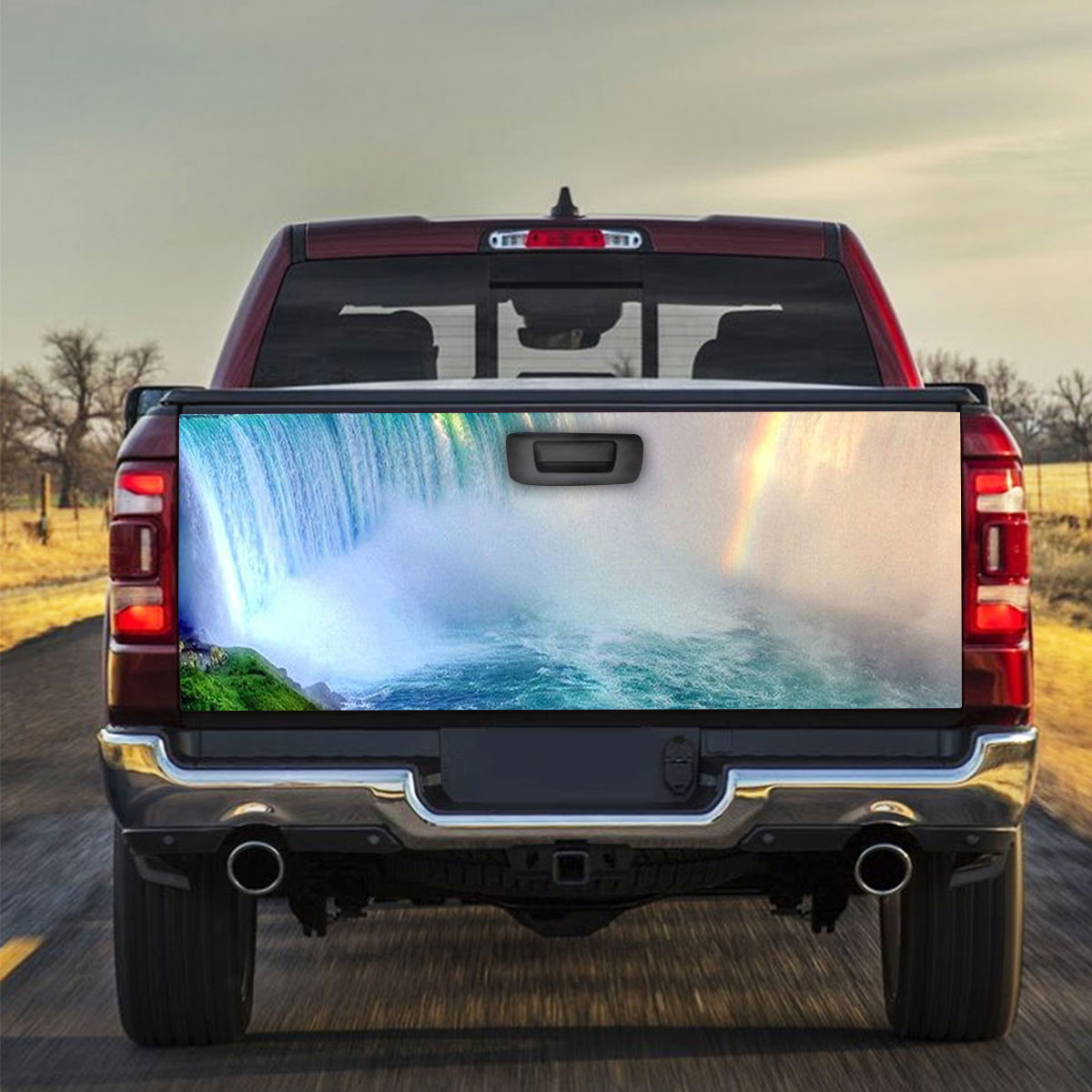 Rainbow Over Niagra Falls Truck Bed Decal