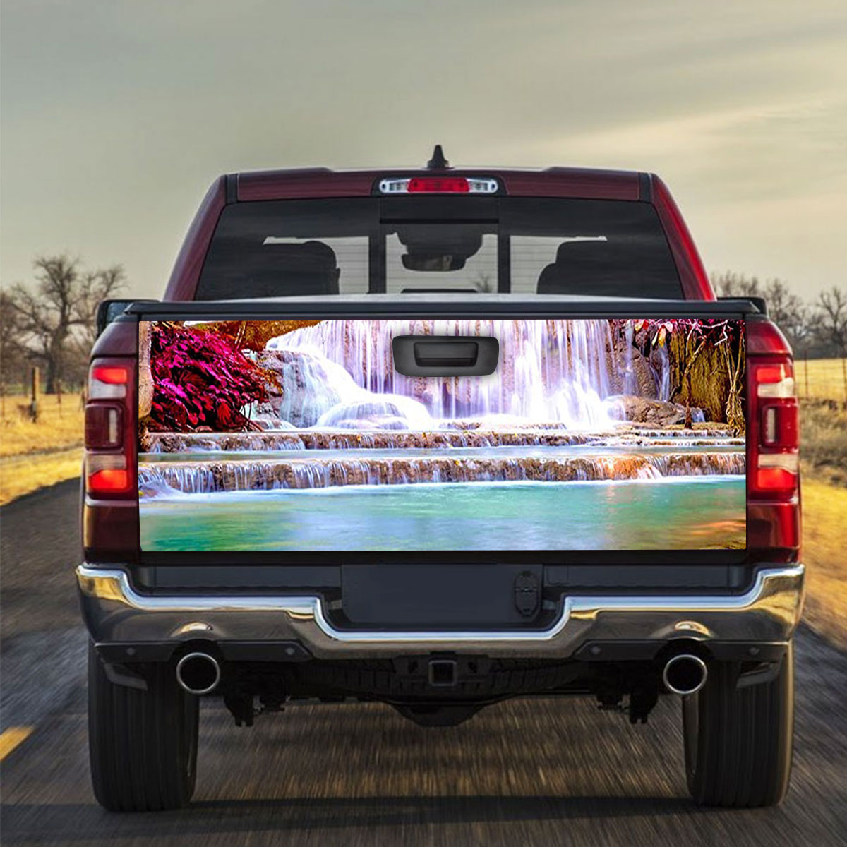 Rainbow Waterfall Truck Bed Decal