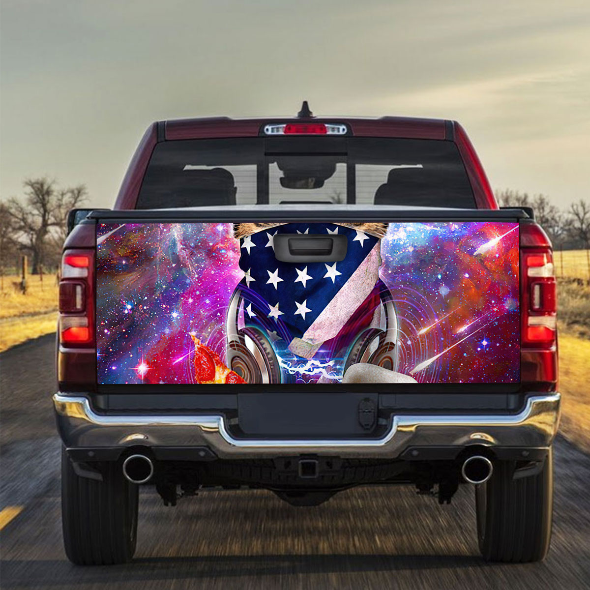 Rave Cat Truck Bed Decal