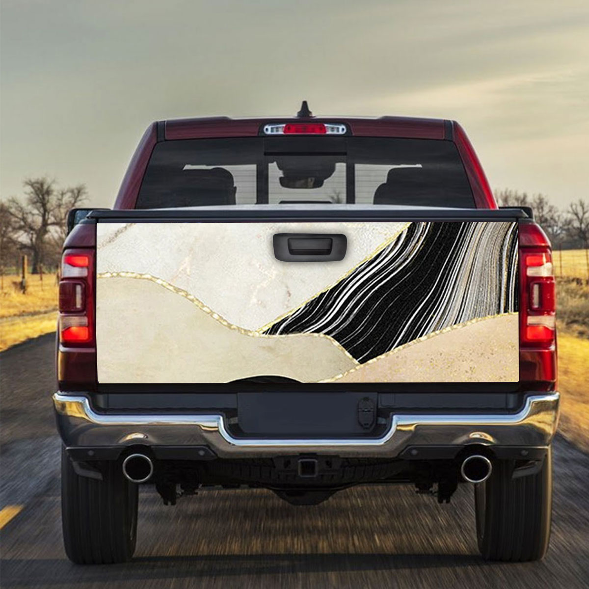 River And Mountain Truck Bed Decal