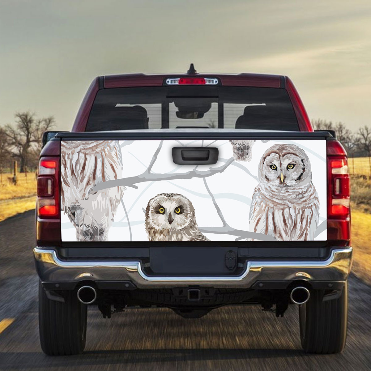 Snowy Owl Truck Bed Decal