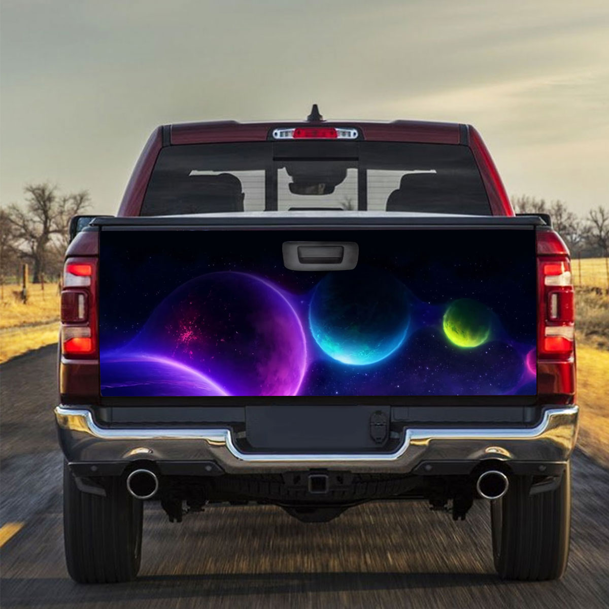 Space Planet Truck Bed Decal