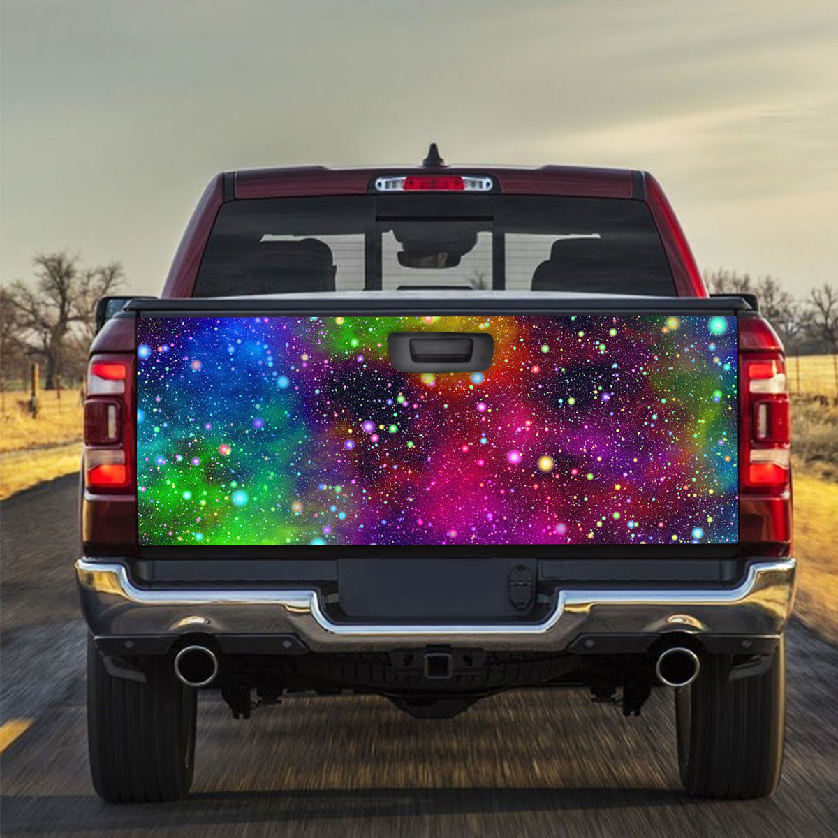 Trippy Space Truck Bed Decal