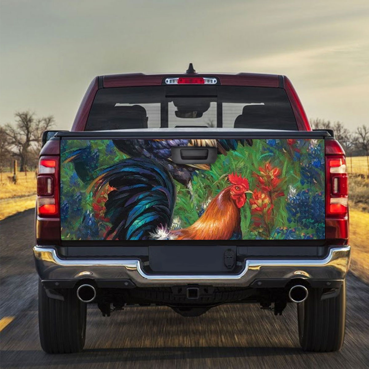 Tropical Chicken Truck Bed Decal