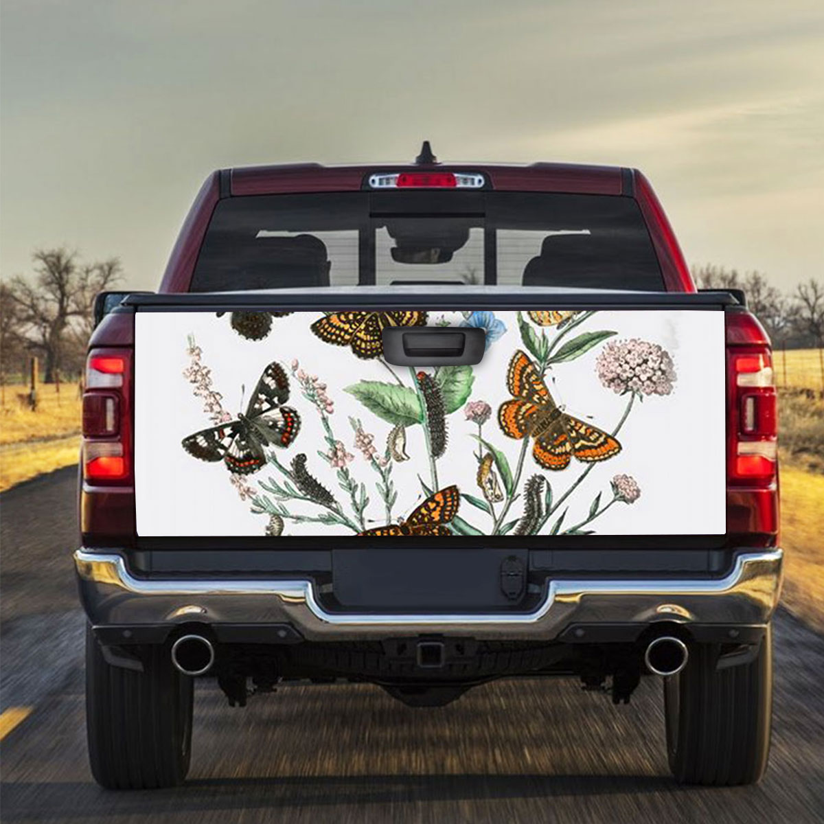 Vintage Butterfly 2 Truck Bed Decal