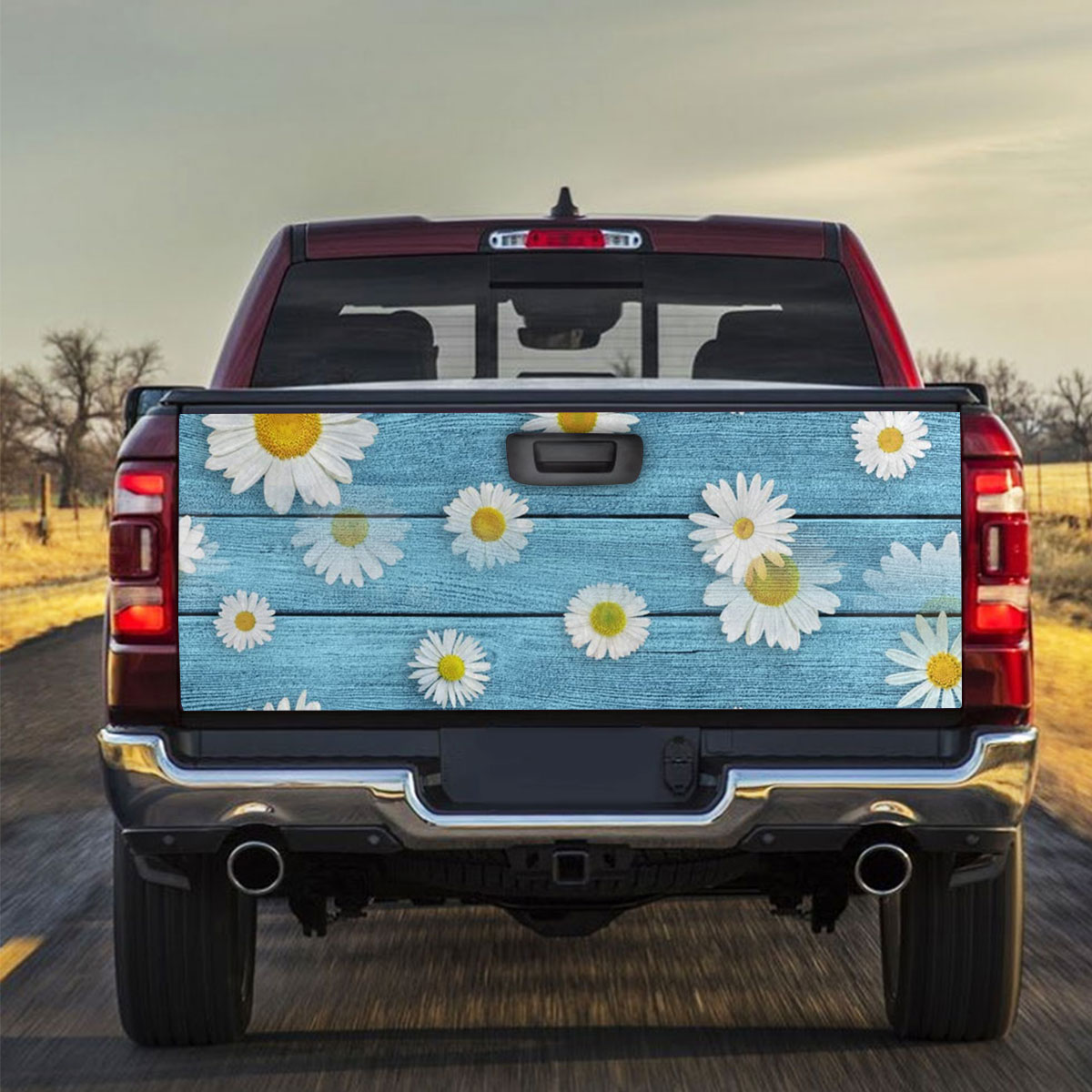 Vintage Daisy Truck Bed Decal