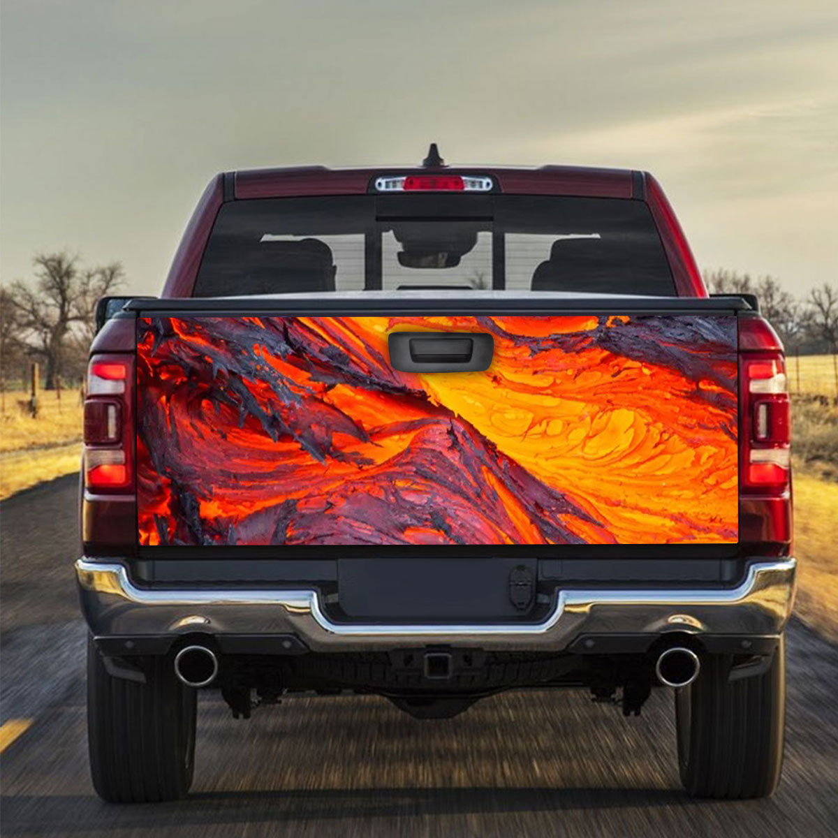 Volcano Mountain Truck Bed Decal