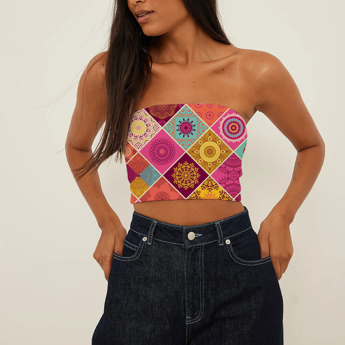 Pink Hippie Tube Top