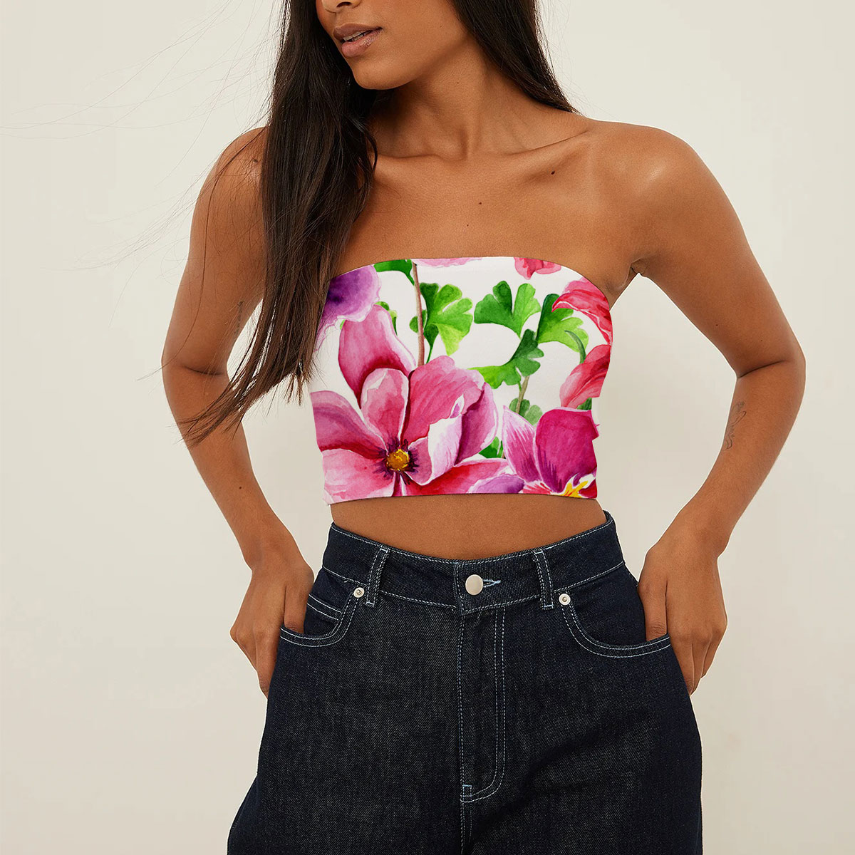 Purple Orchid Tube Top