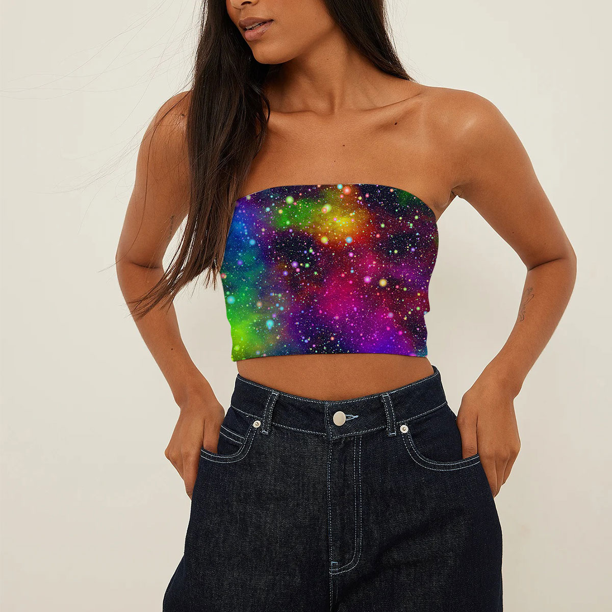 Trippy Space Tube Top