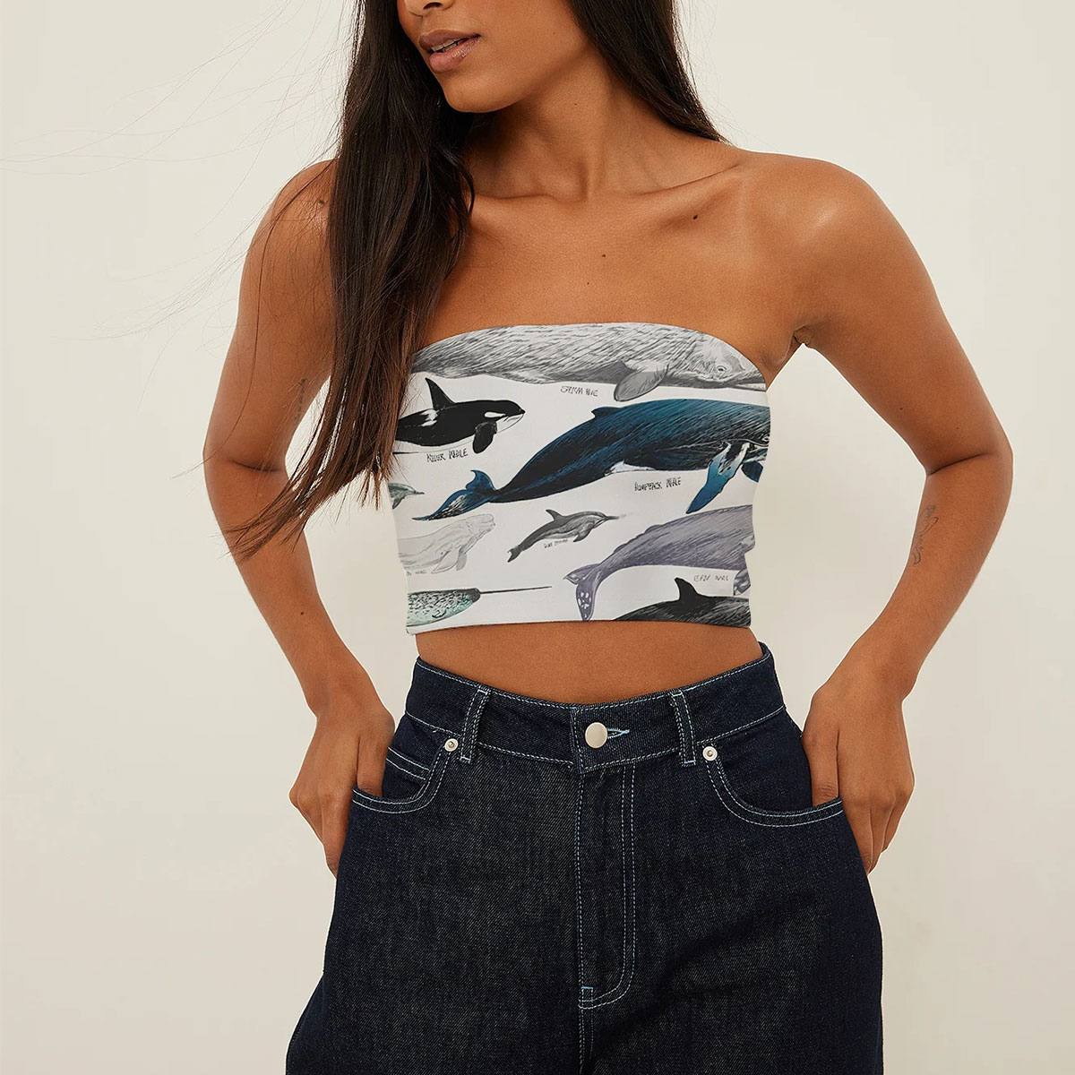 Vintage Whale Tube Top