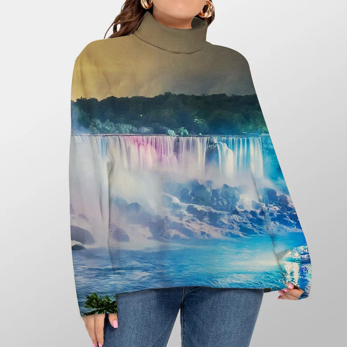 Niagara Falls by Night Turtleneck Sweater