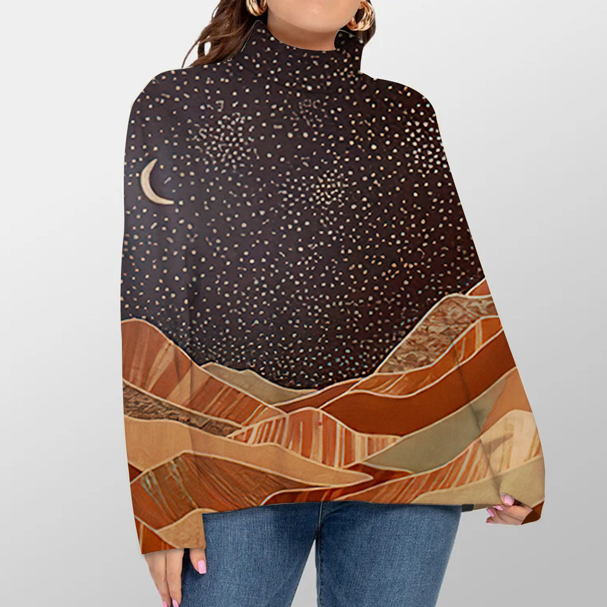 Starry Desert Turtleneck Sweater