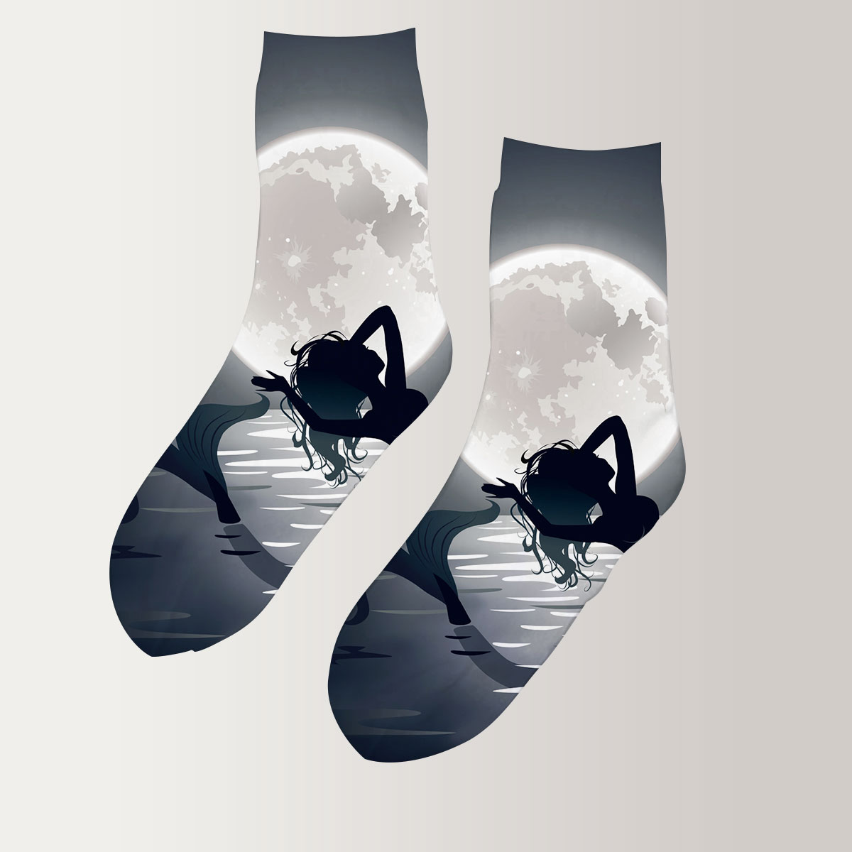 Moonlight Mermaid 3D Socks