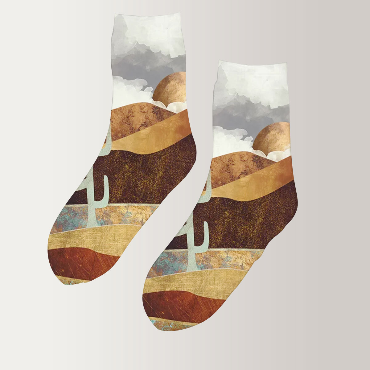 Patina Desert 3D Socks