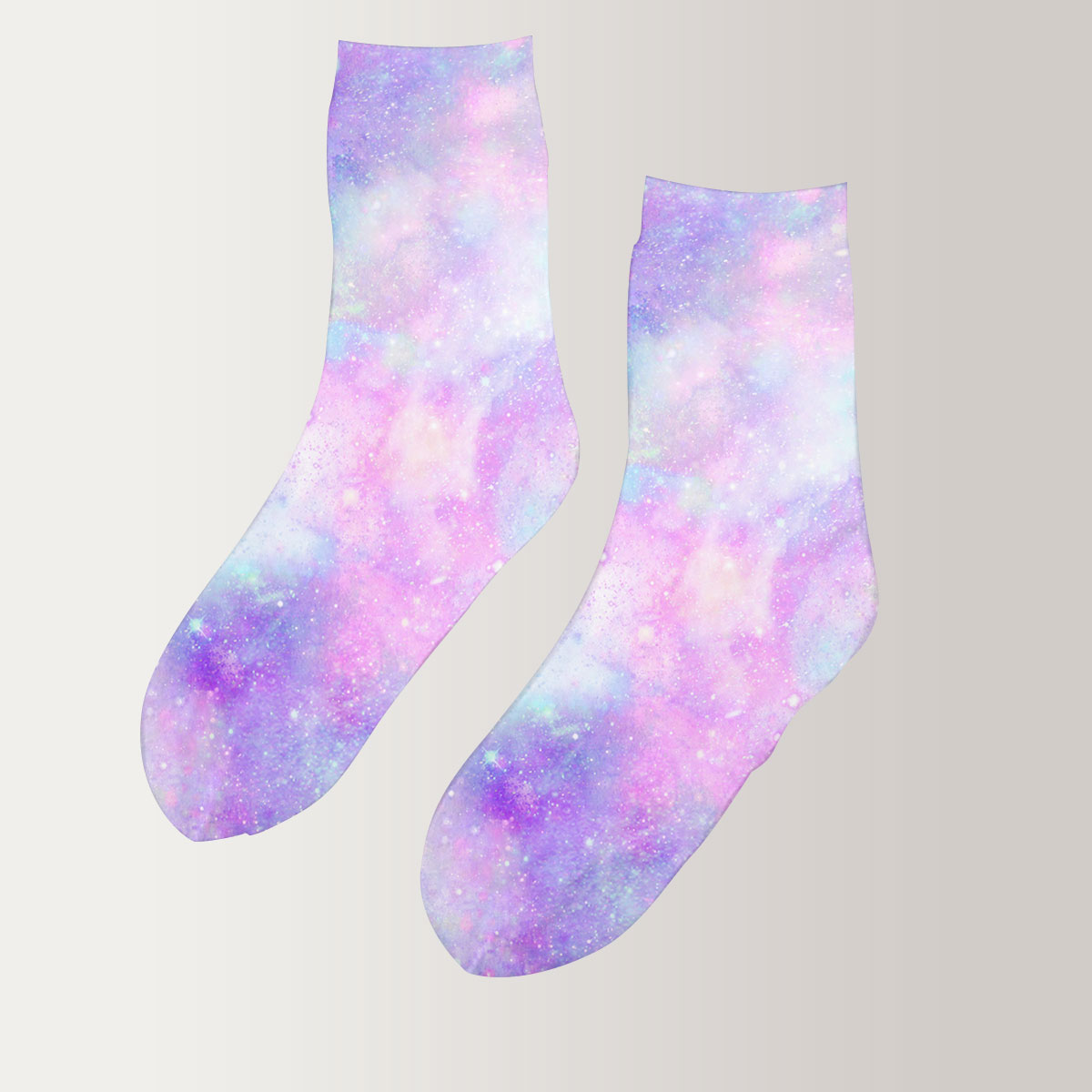 Pink Galaxy 3D Socks