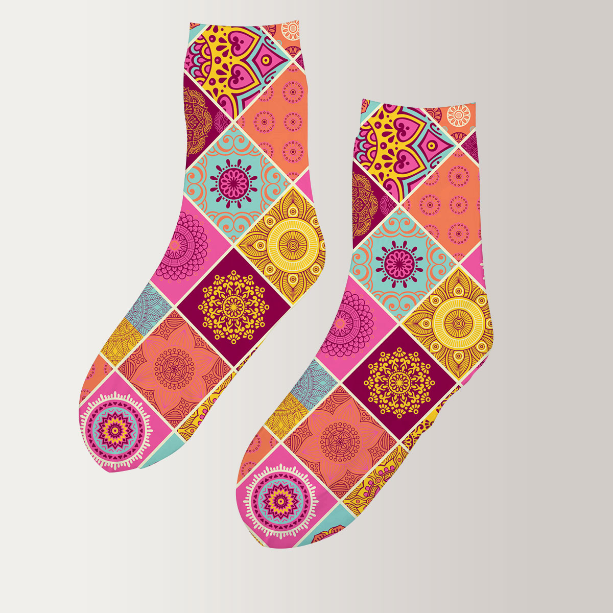 Pink Hippie 3D Socks