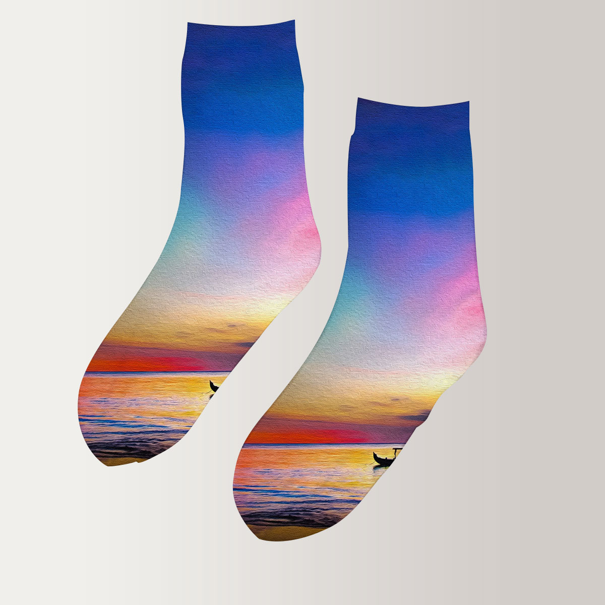 Rainbow Sky 3D Socks