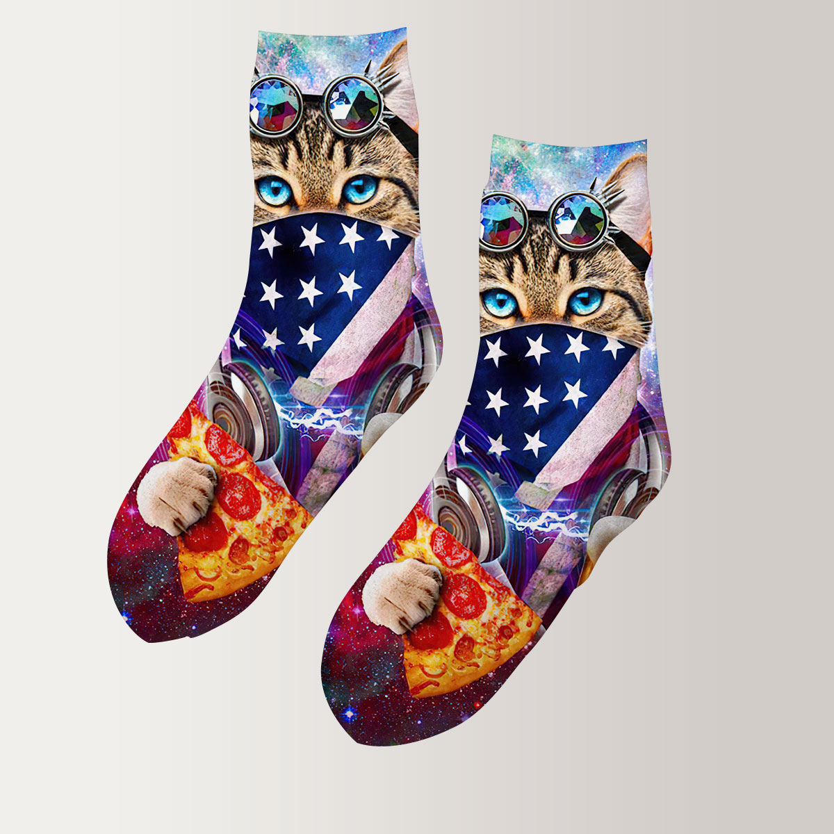 Rave Cat 3D Socks