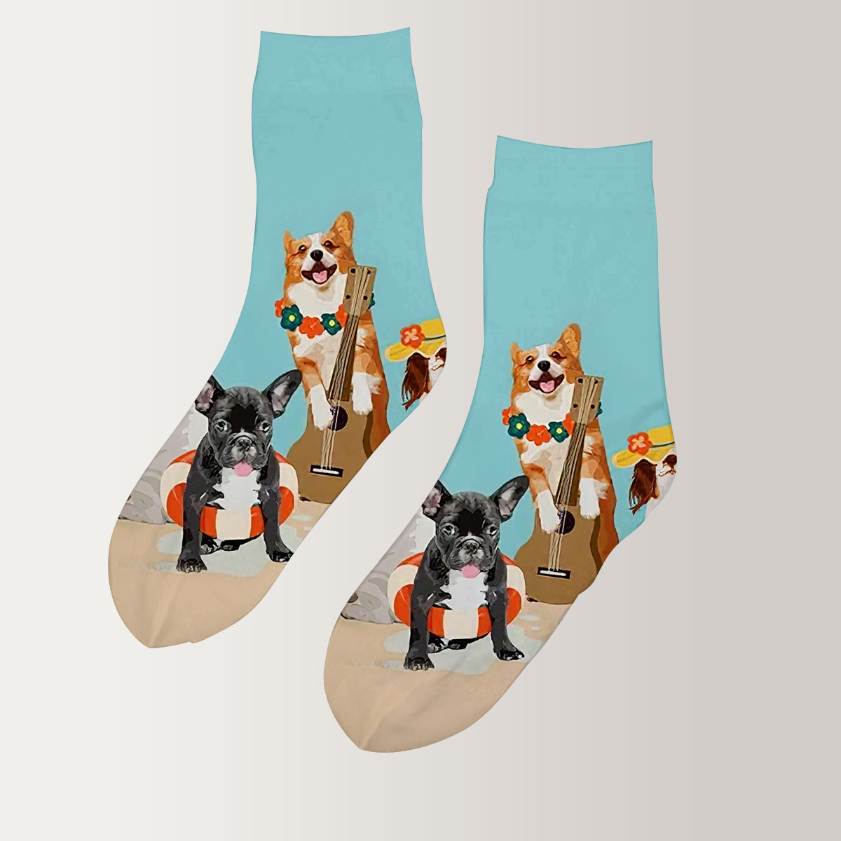 Retro Dogs 3D Socks