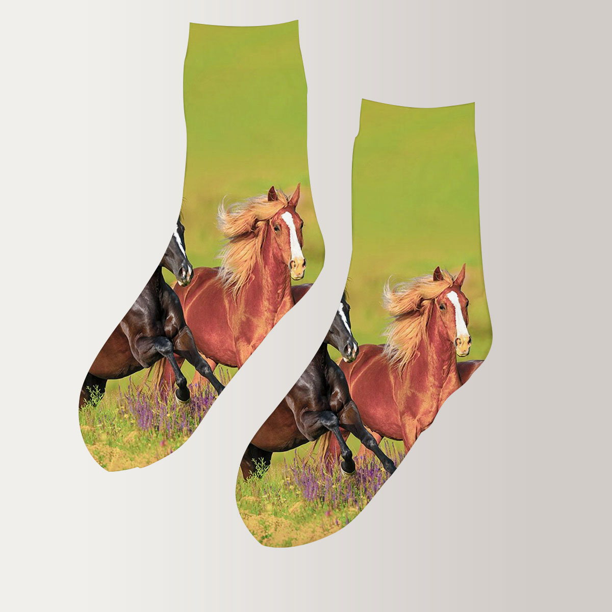 Running Horse 3D Socks
