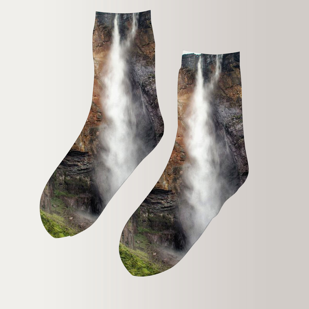 Salto Angel Waterfall 3D Socks