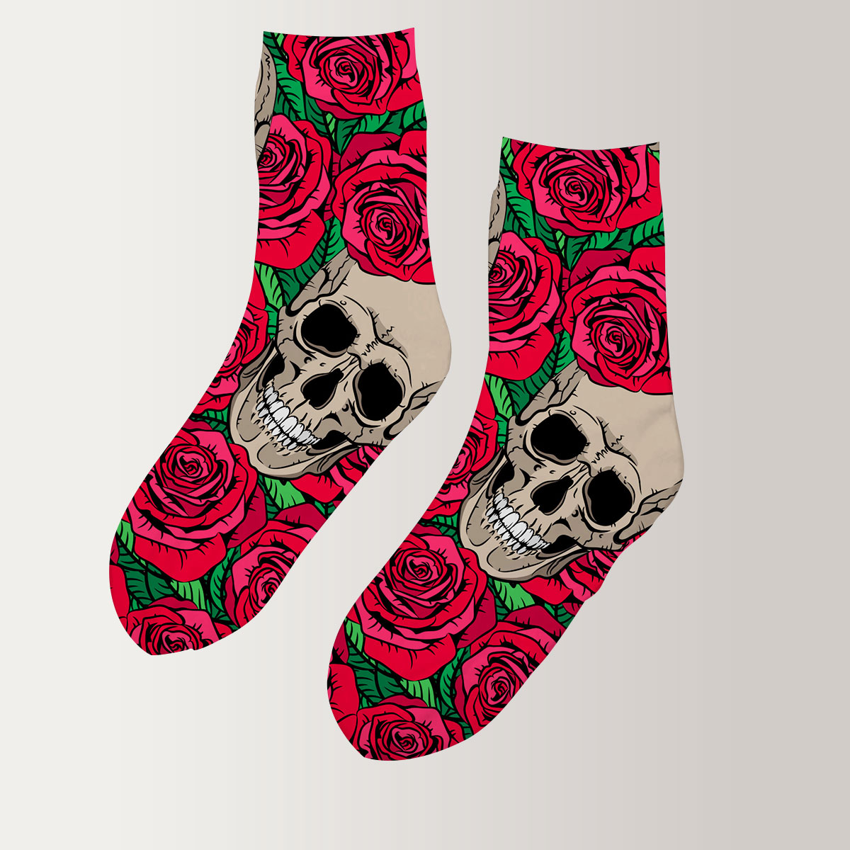 Skull Rose 3D Socks
