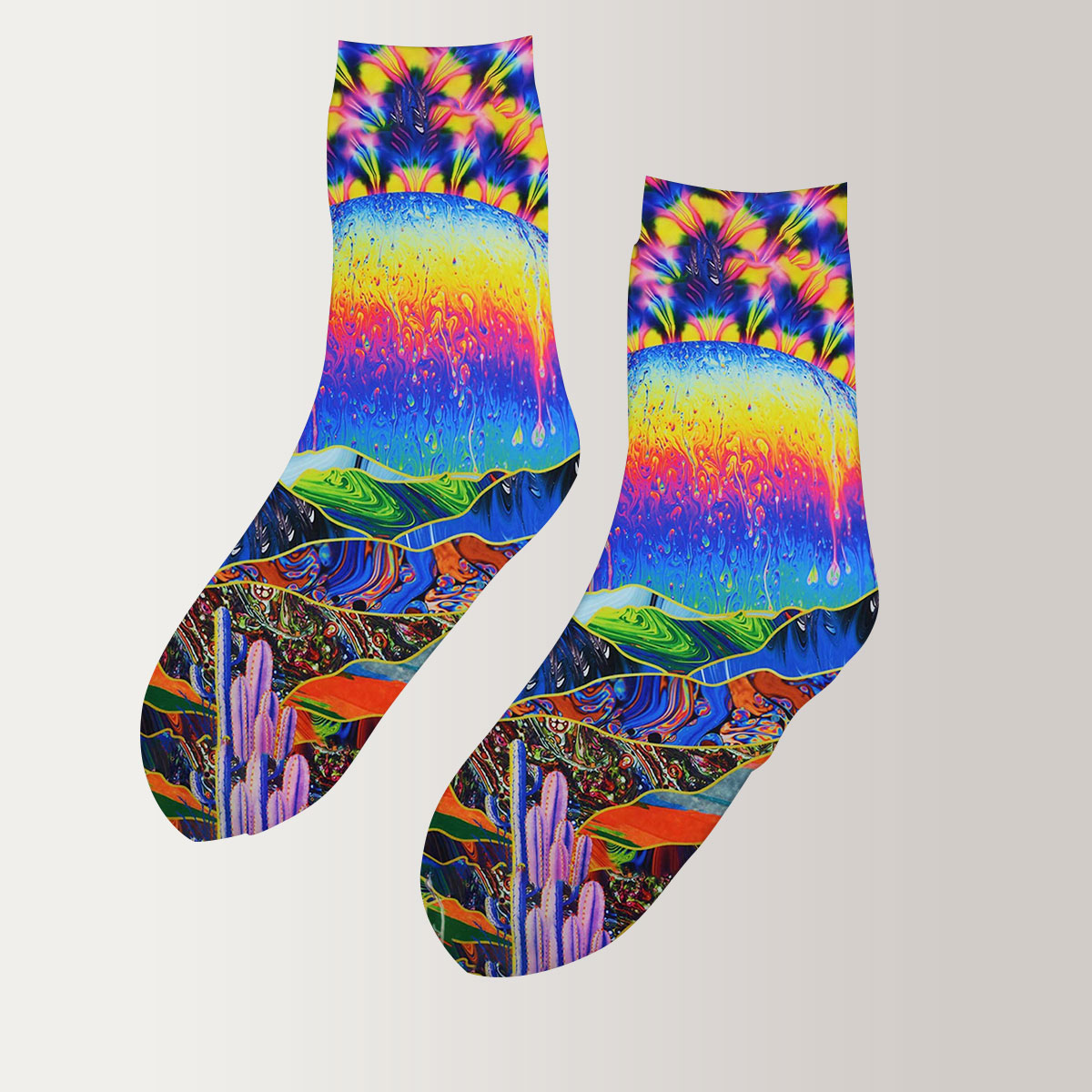 Trippy World 3D Socks