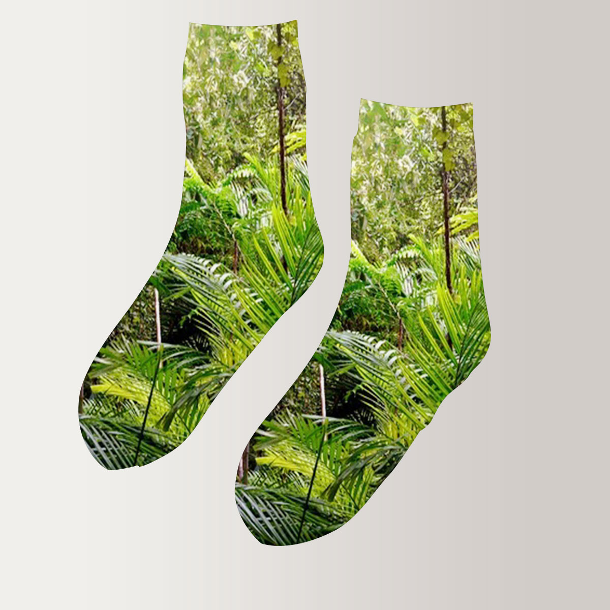 Tropical Rainforest Jungle 3D Socks