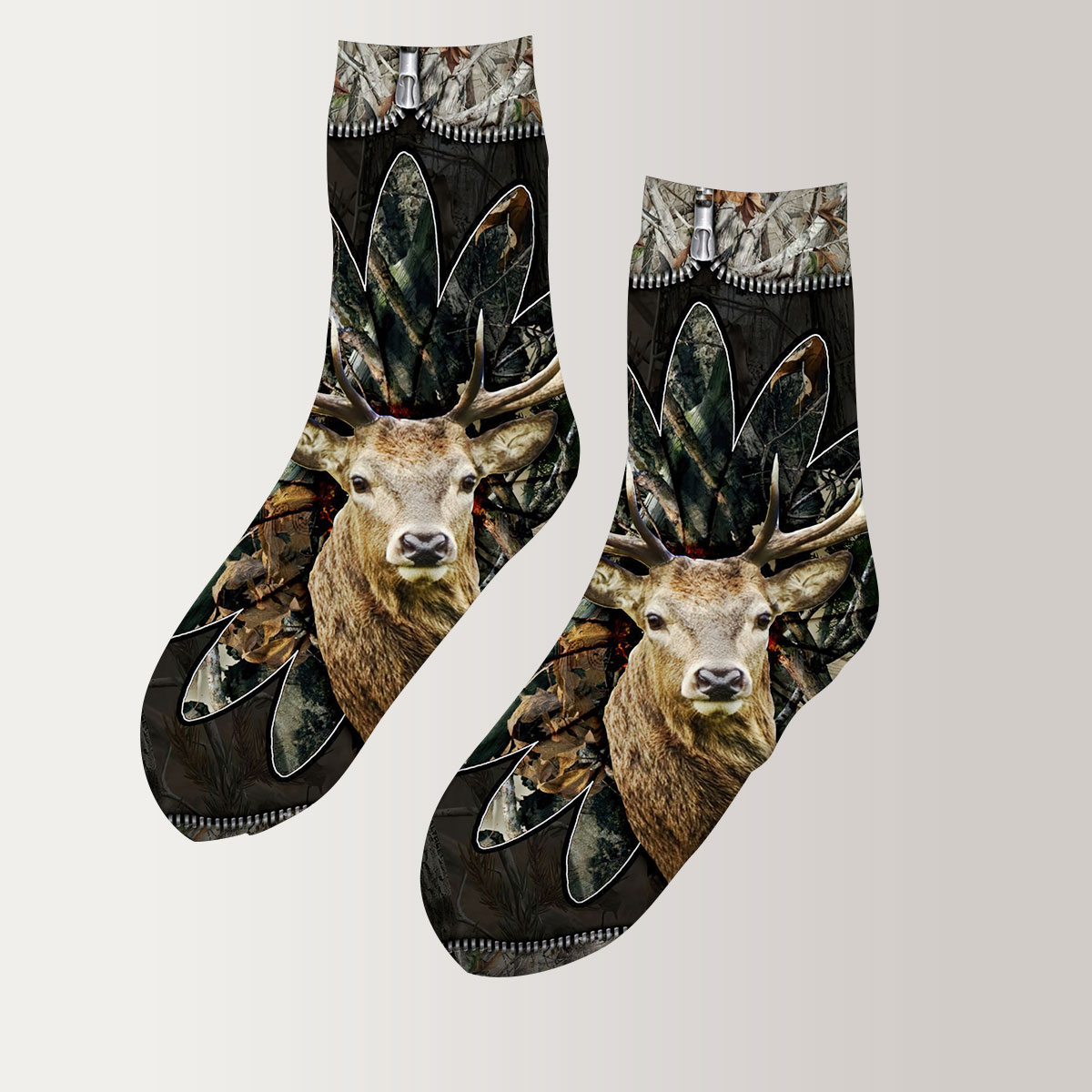 VIntage Deer Hunting 3D Socks