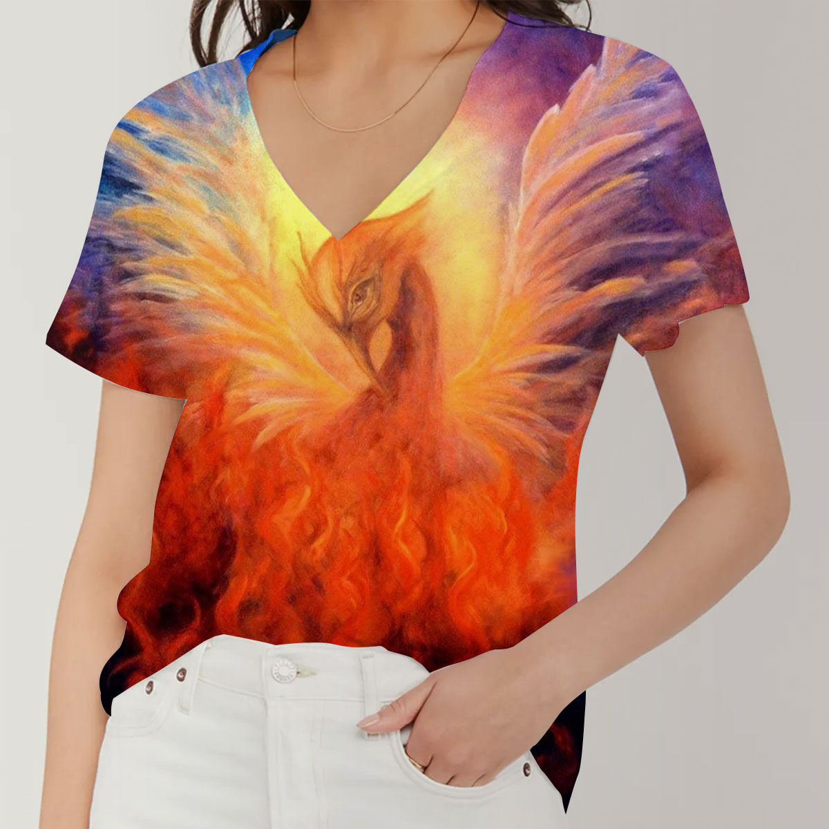 Phoenix V-Neck Women's T-Shirt
