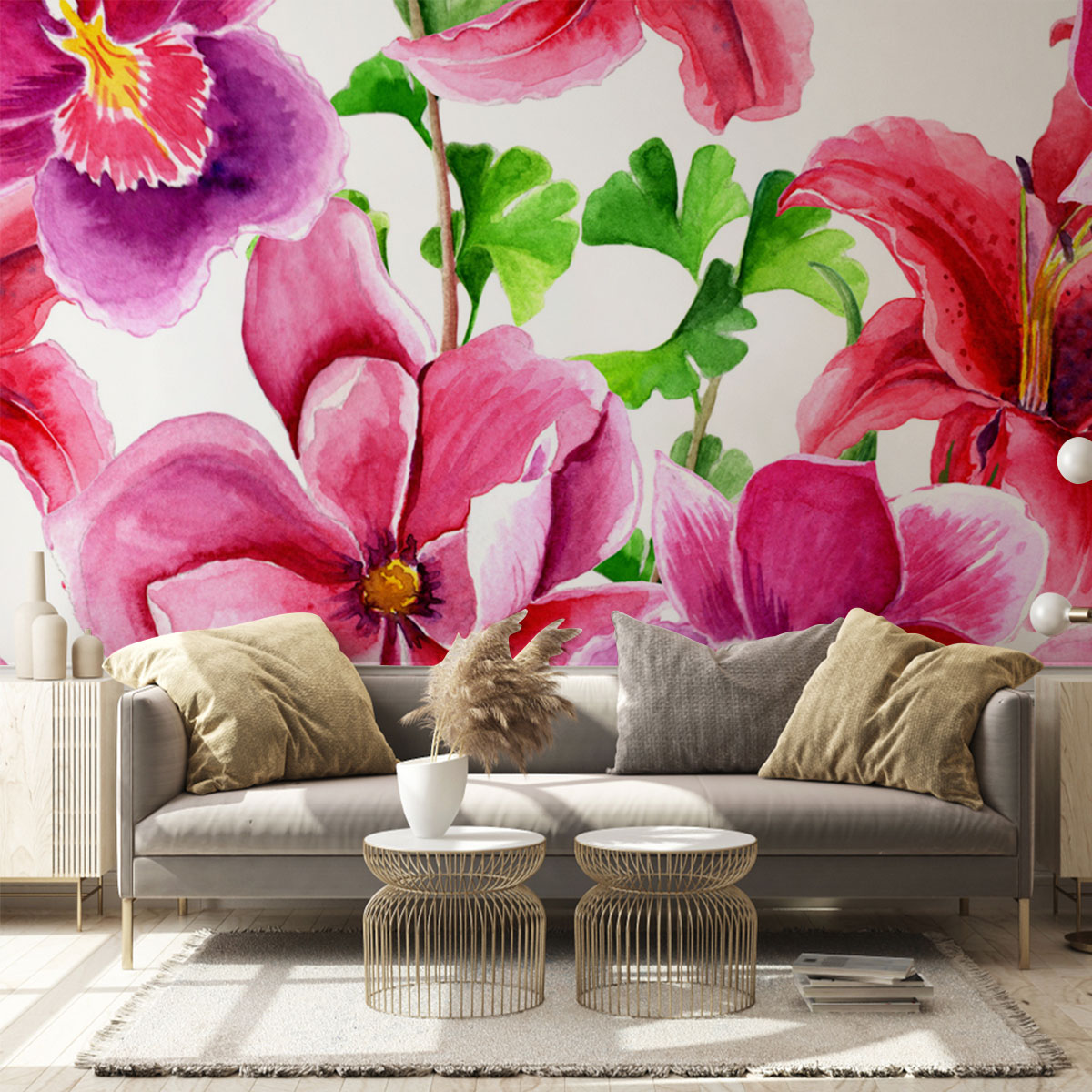 Purple Orchid Wall Mural