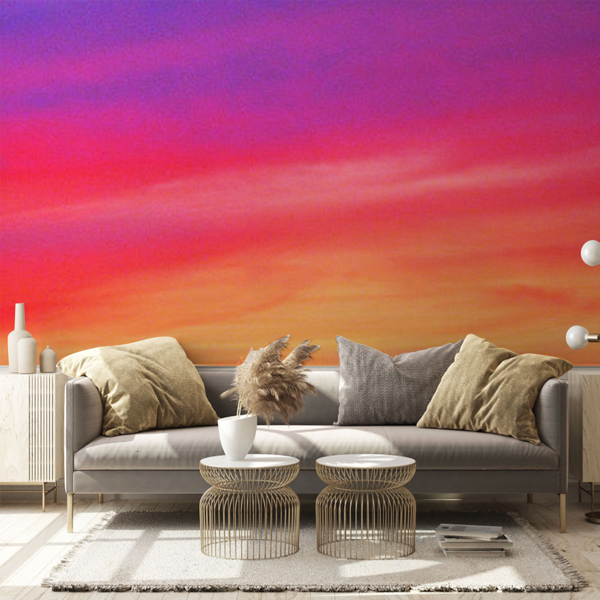 Sky At The Sunset Wall Mural