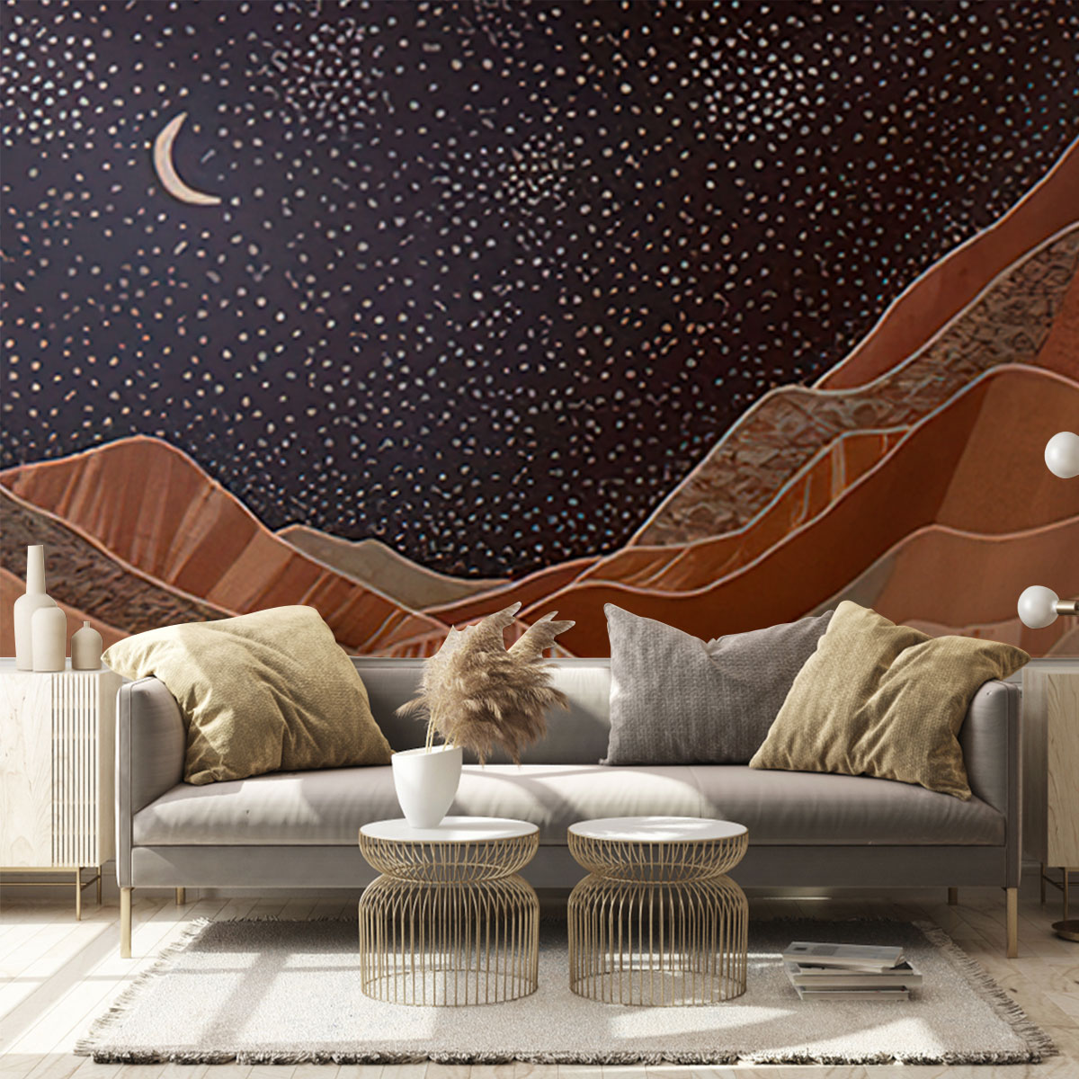 Starry Desert Wall Mural