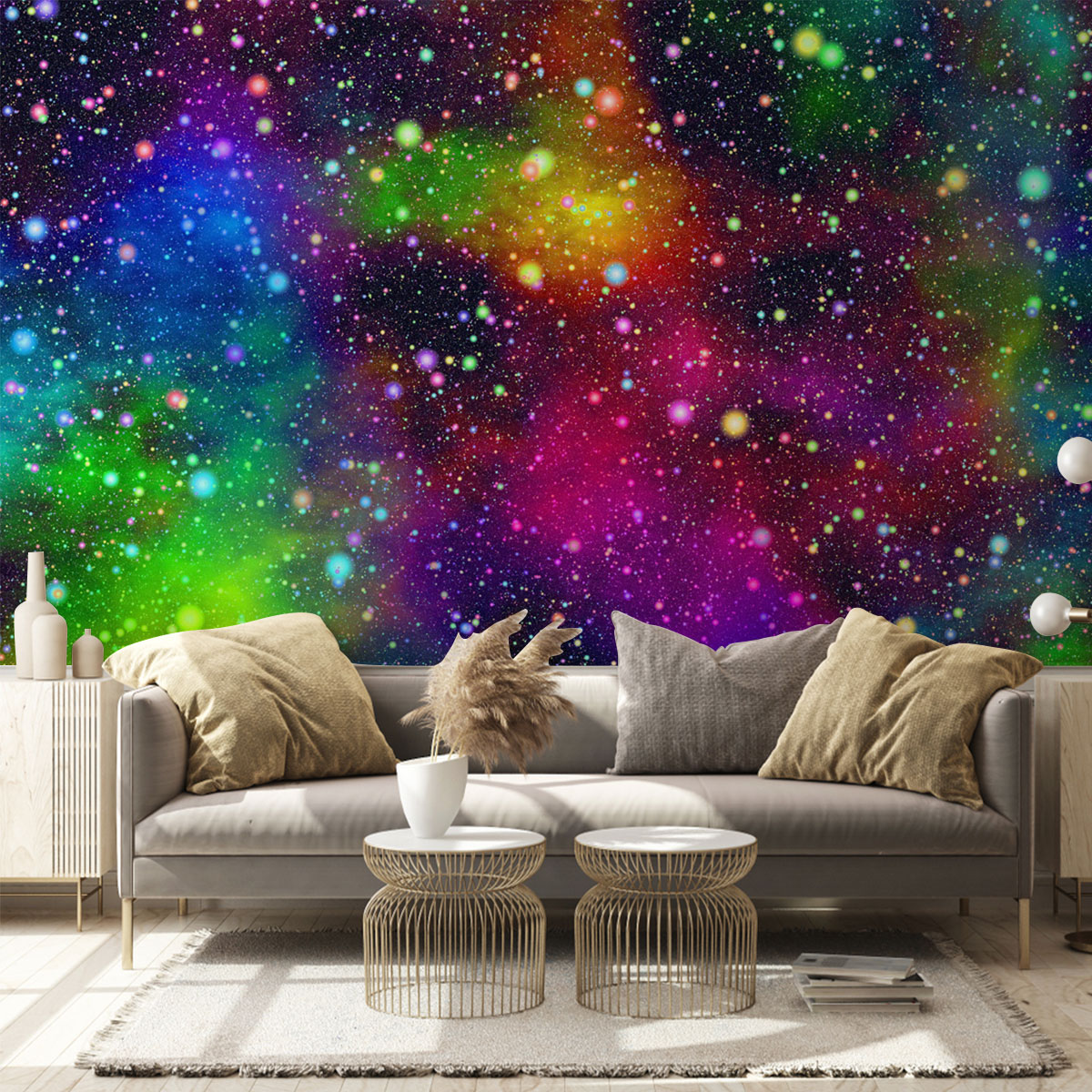 Trippy Space Wall Mural