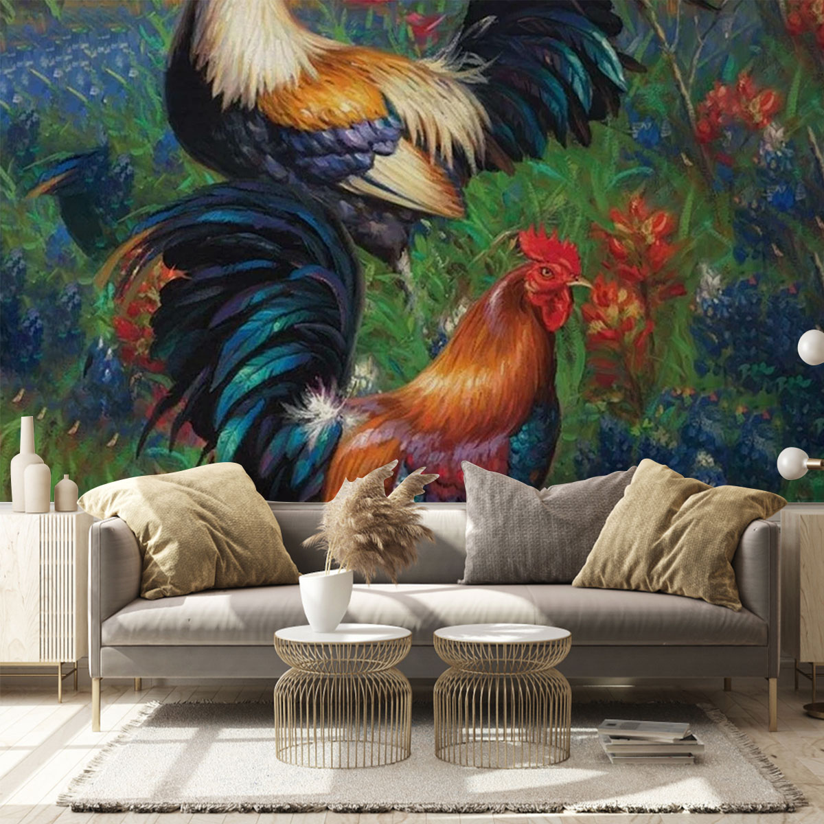 Tropical Chicken Wall Mural