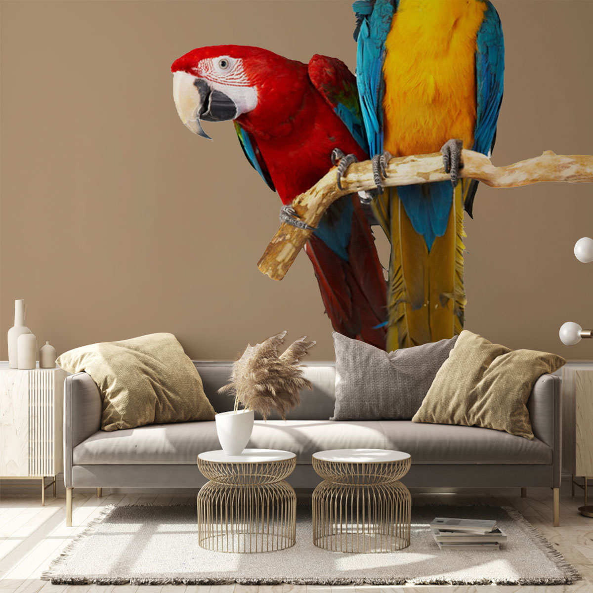 Vintage Parrot Wall Mural