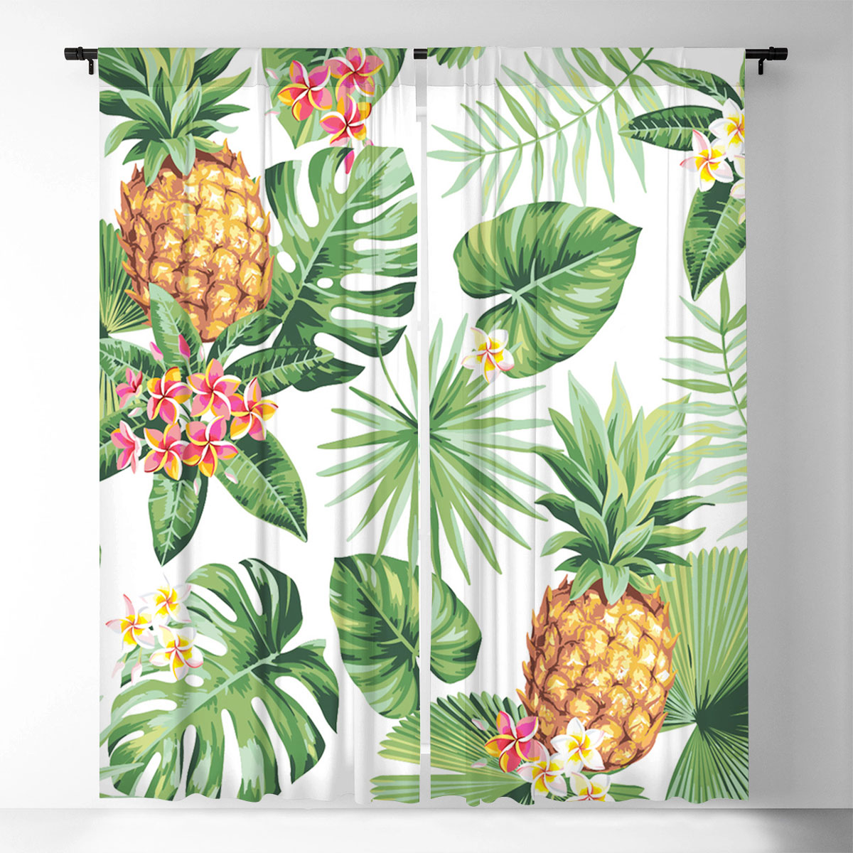 Pineapple Tropical Window Curtain