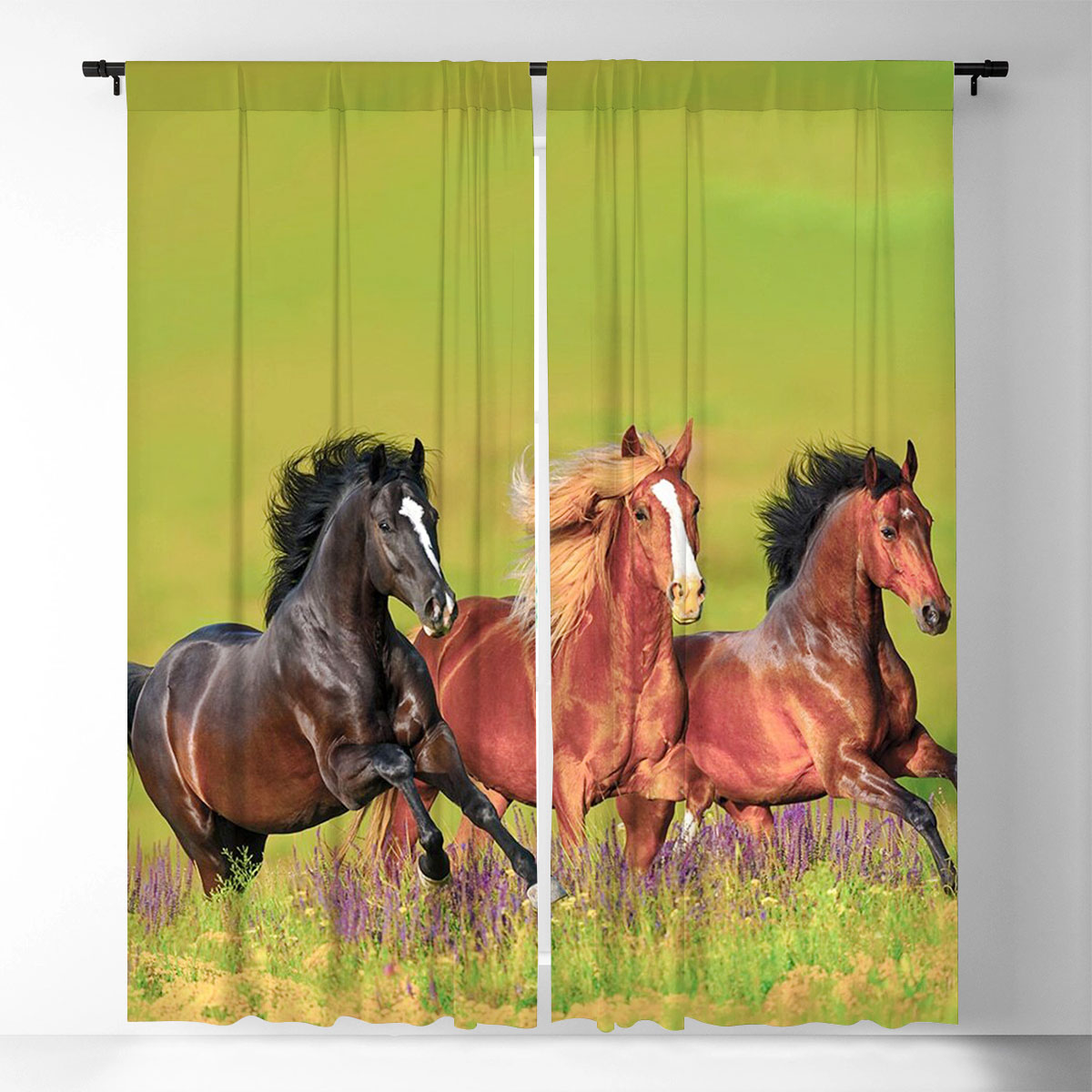 Running Horse Window Curtain