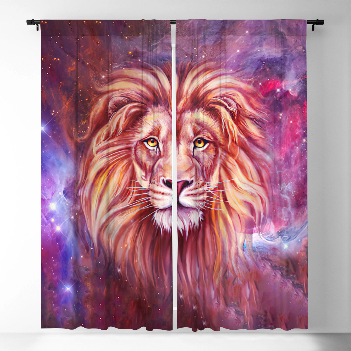 Universe Lion Window Curtain