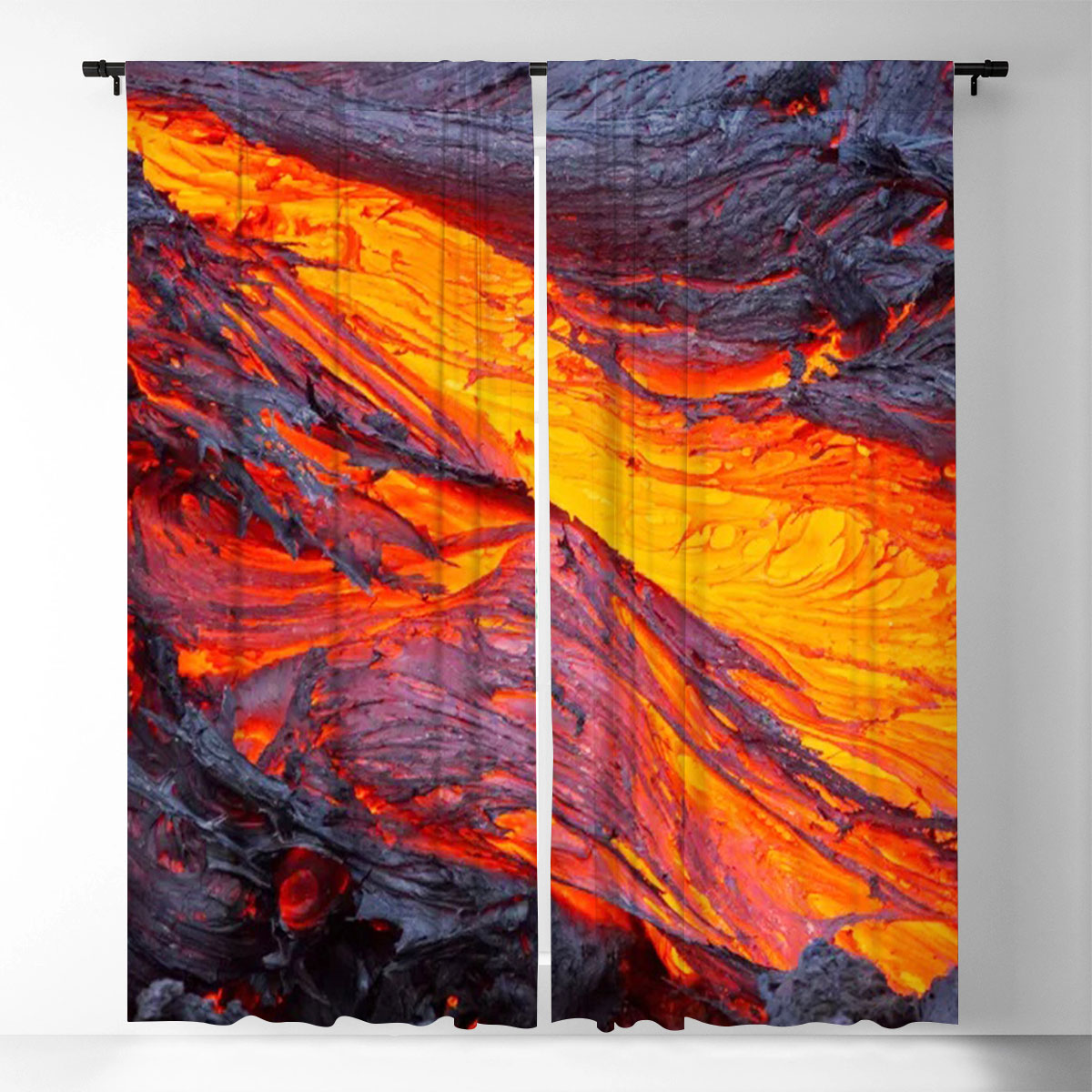 Volcano Mountain Window Curtain