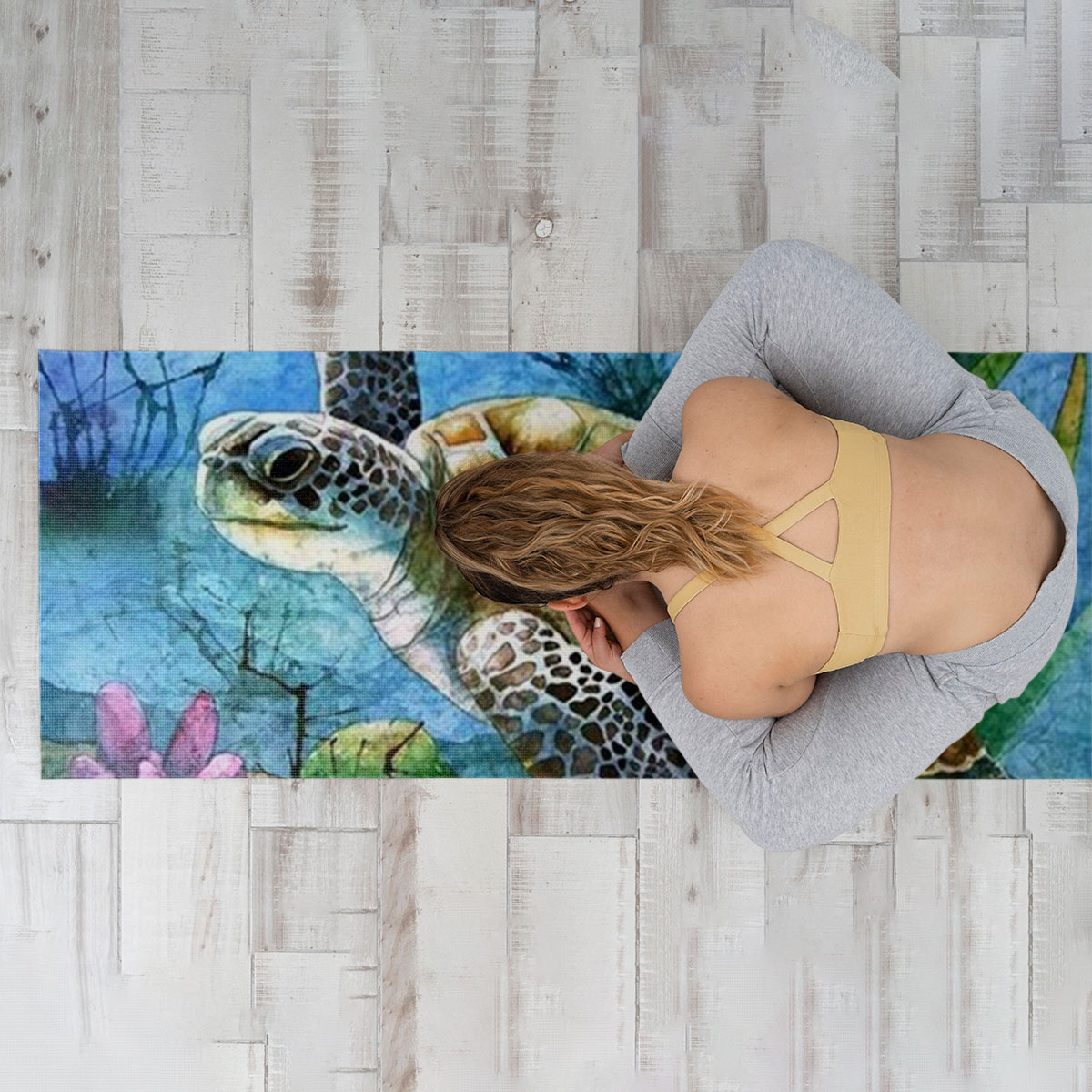 Ocean Turtle Yoga Mat