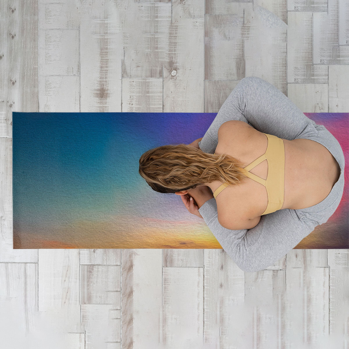 Rainbow Sky Yoga Mat