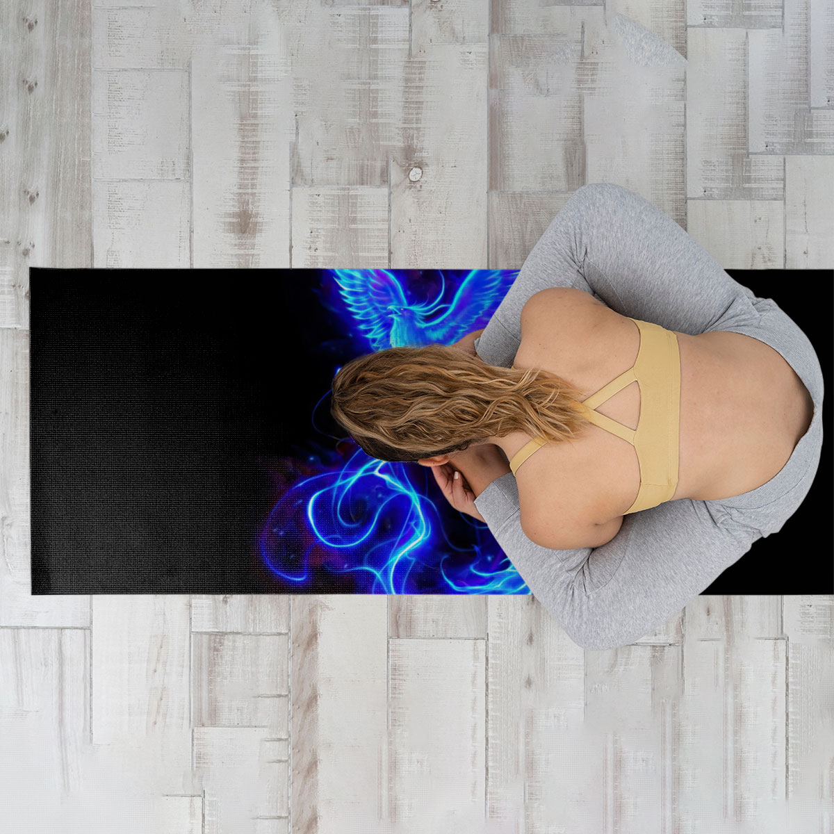 Royal Blue Phoenix Yoga Mat